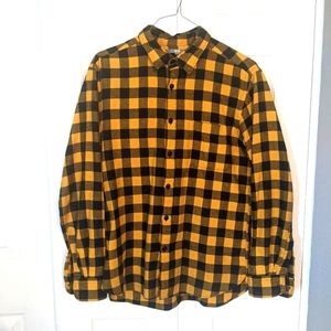 Uniqlo button down checkered shirt